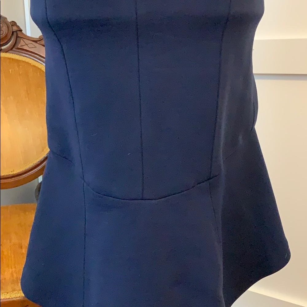 Tracy Reese 4 exceptional seam “scuba” navy dress - Picture 7 of 9